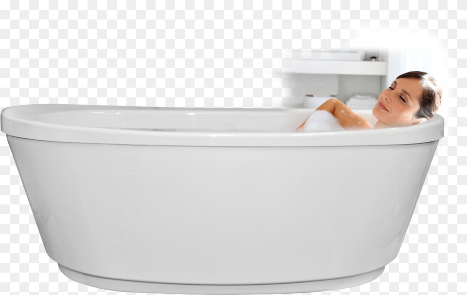 Women Bathing In Bath Tub, Adult, Bathtub, Female, Person Png Image
