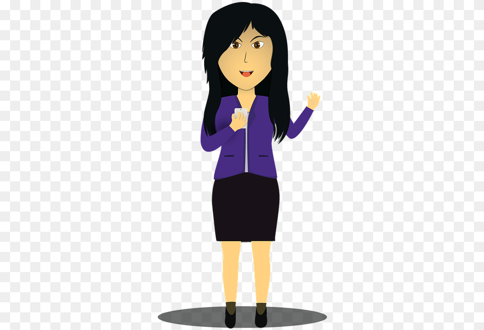 Women Business Cartoon Photo Cartoon, Clothing, Long Sleeve, Sleeve, Person Free Png