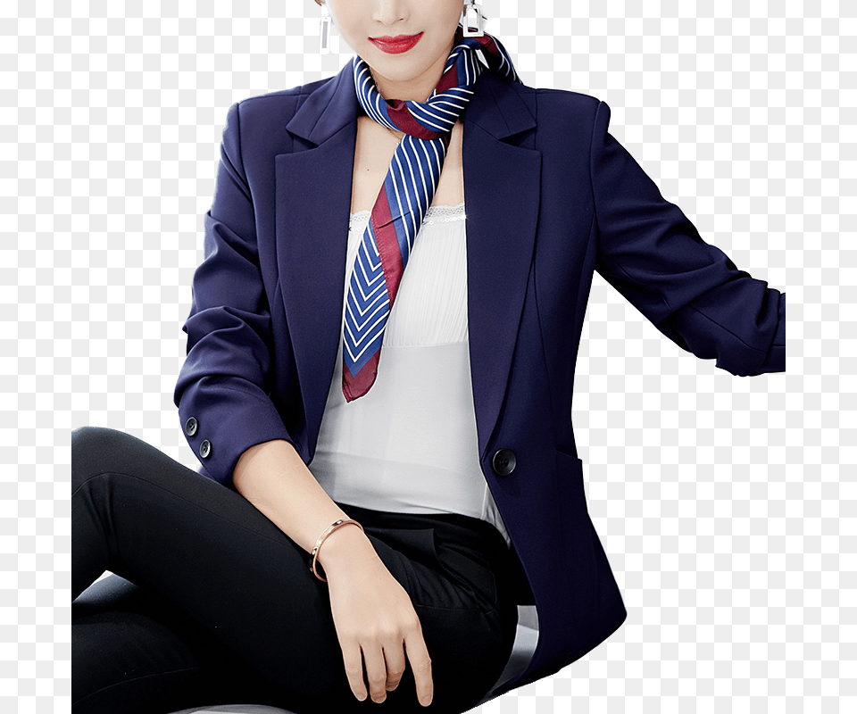 Women Business Suit Jacket Blazer Casual Slim Ol Suit, Accessories, Clothing, Coat, Formal Wear Free Png Download