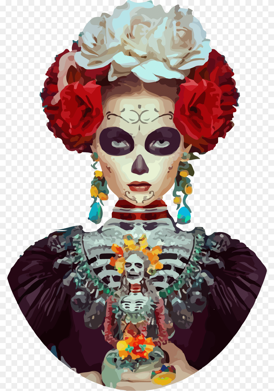 Women Day Of The Dead, Portrait, Photography, Person, Head Png Image