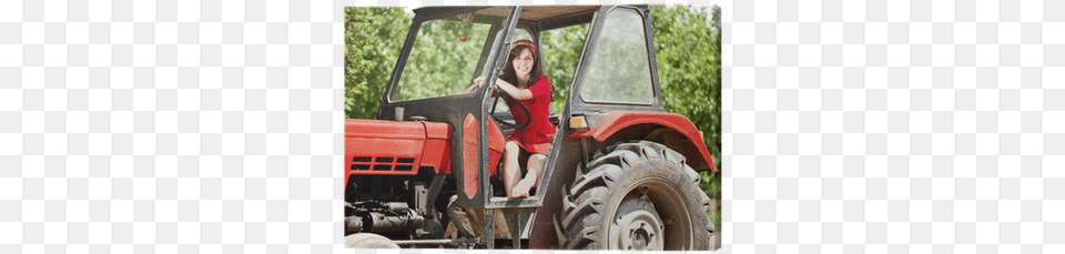 Women Driving A Tractor, Girl, Child, Person, Female Free Png Download