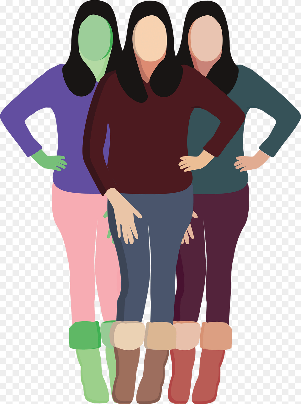 Women Empowerment Clipart, Long Sleeve, Sleeve, Clothing, Pants Free Png Download