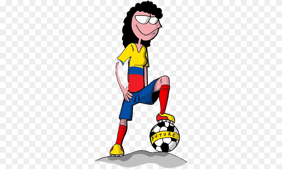 Women Football Transparent Images Cartoon, Boy, Child, Male, Person Png Image