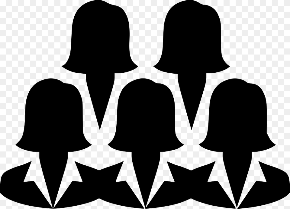Women Group Icon Women Icon, Silhouette, Adult, Female, Person Png