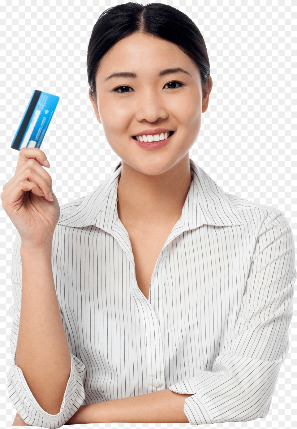 Women Holding Credit Card Image Woman Holding Credit Card, Book, Publication, Text, Ammunition Free Png Download