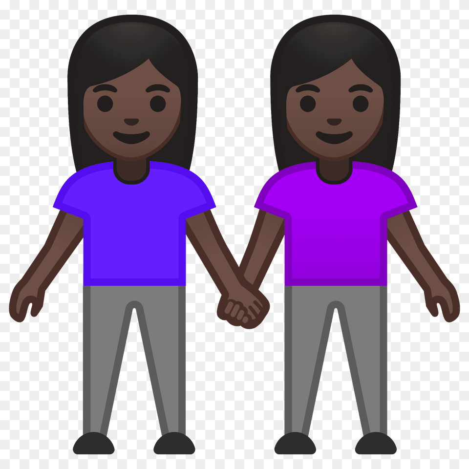 Women Holding Hands Emoji Clipart, Clothing, T-shirt, Body Part, Hand Png Image