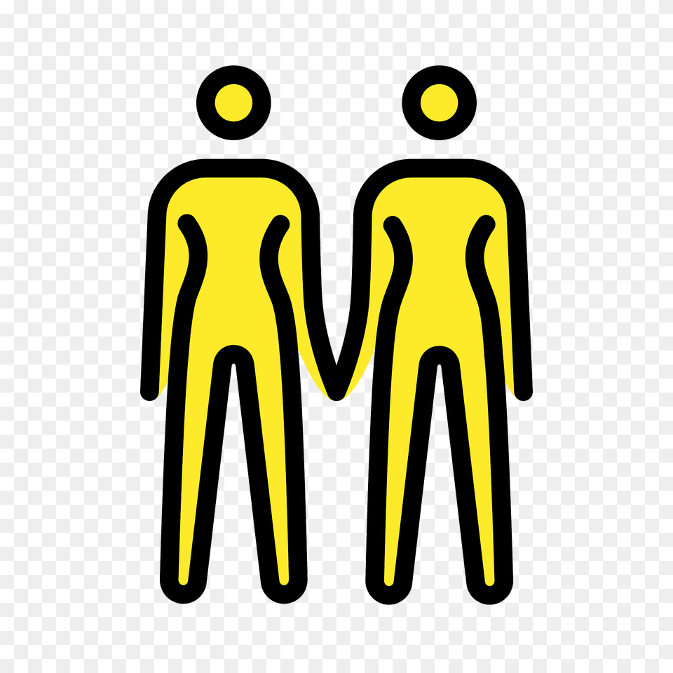 Women Holding Hands Emoji Clipart, Sign, Symbol Free Png