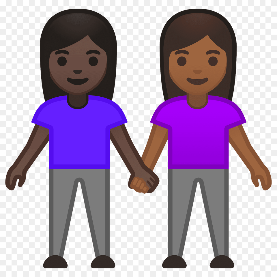 Women Holding Hands Emoji Clipart, Clothing, T-shirt, Person, Face Free Transparent Png