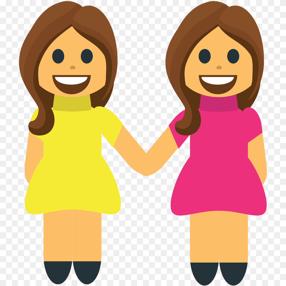 Women Holding Hands Emoji Clipart, Baby, Person, Face, Head Free Png Download