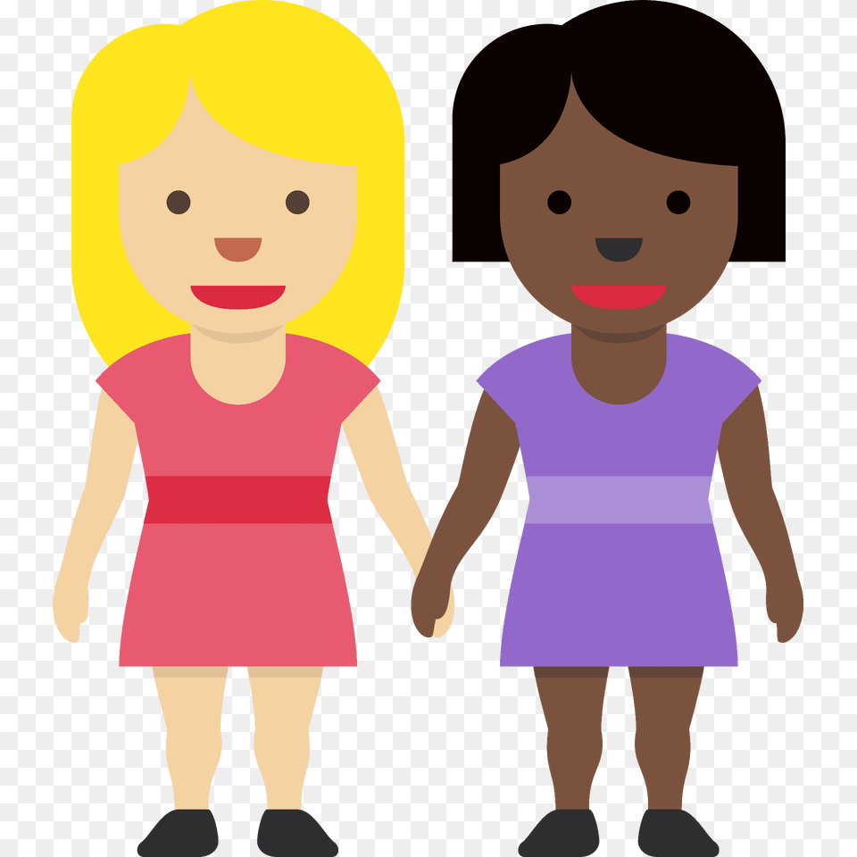 Women Holding Hands Emoji Clipart, Baby, Person, Face, Head Free Transparent Png