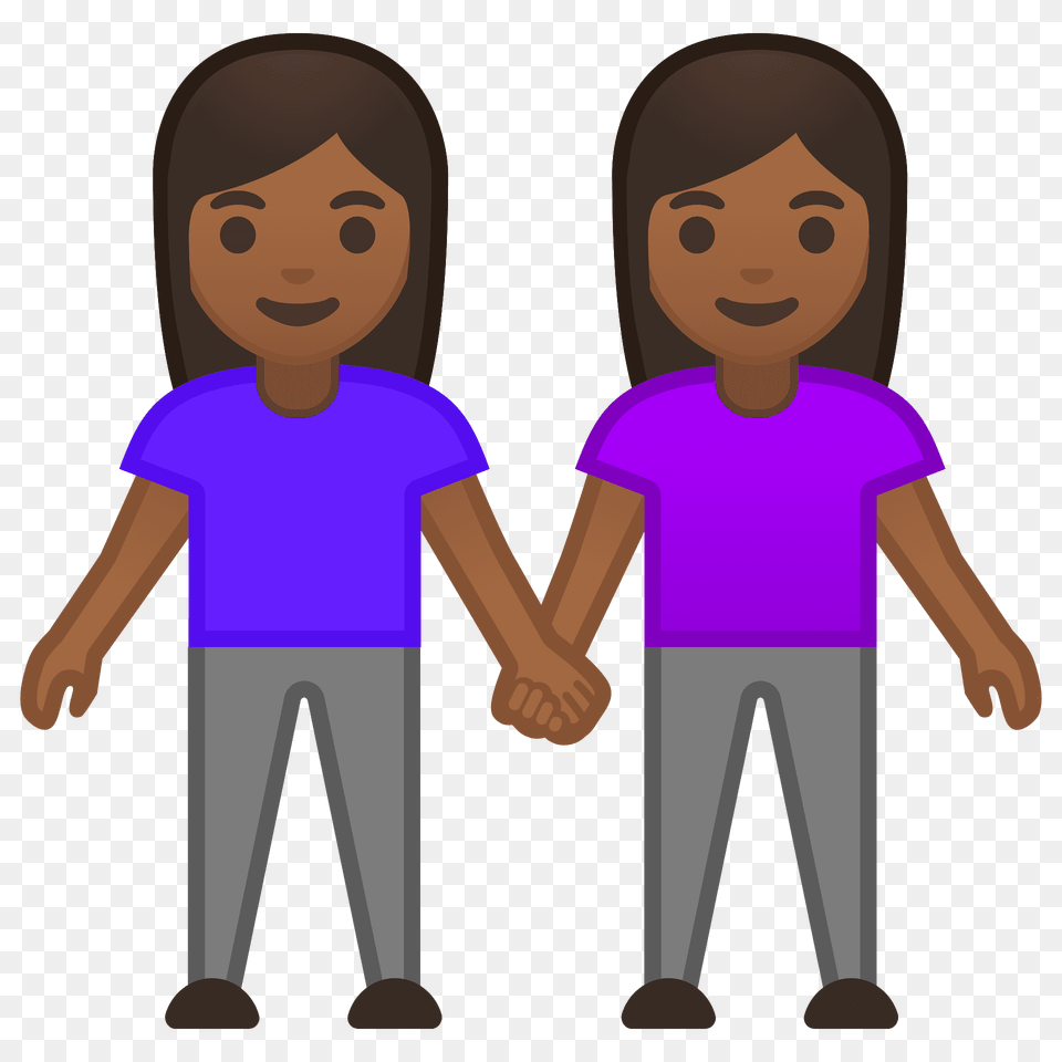 Women Holding Hands Emoji Clipart, Clothing, T-shirt, Person, Body Part Free Png