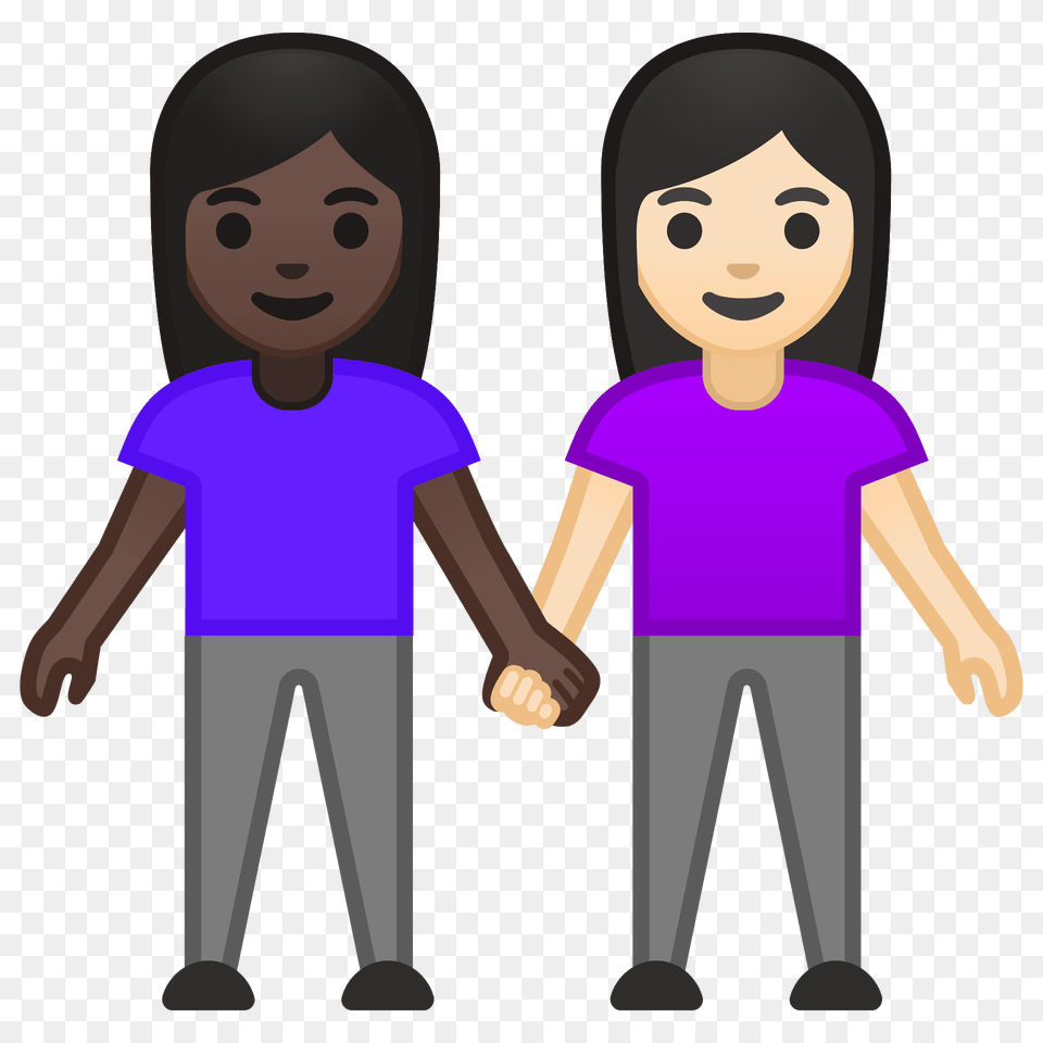 Women Holding Hands Emoji Clipart, T-shirt, Clothing, Sleeve, Long Sleeve Free Png