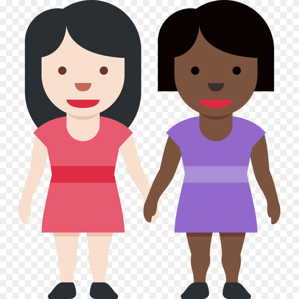 Women Holding Hands Emoji Clipart, Baby, Person, Head, Face Free Transparent Png