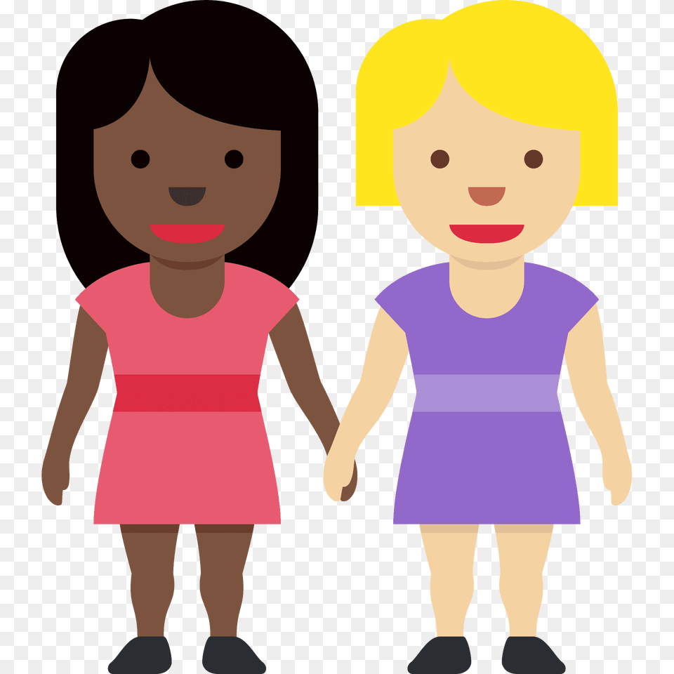 Women Holding Hands Emoji Clipart, Baby, Person, Head, Face Free Png Download