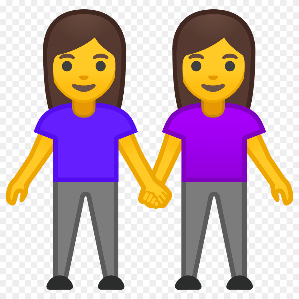 Women Holding Hands Emoji Clipart, Clothing, T-shirt, Long Sleeve, Sleeve Free Png