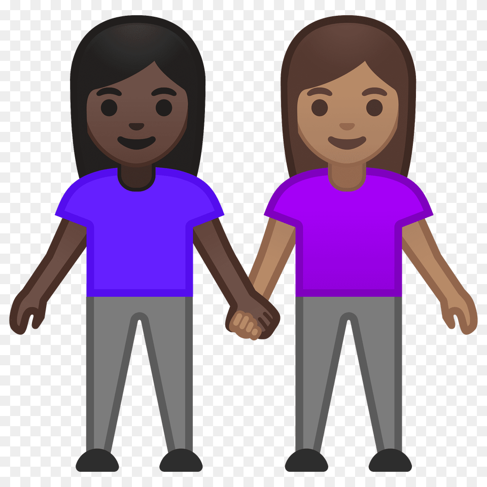 Women Holding Hands Emoji Clipart, Clothing, T-shirt, Person, Face Png