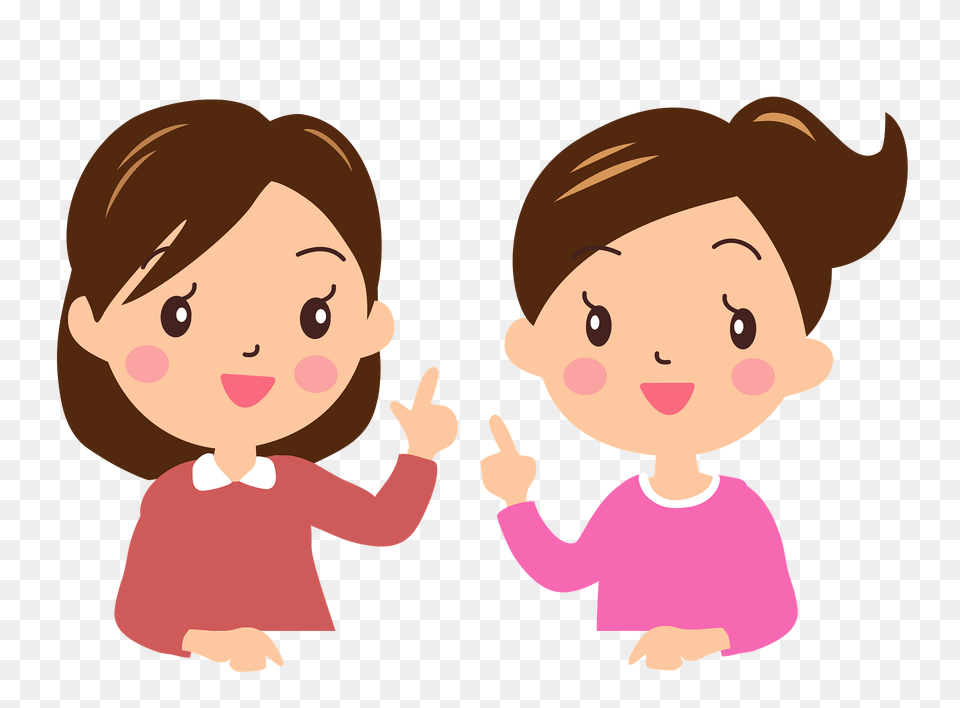 Women In Conversation Clipart, Baby, Person, Face, Head Free Png