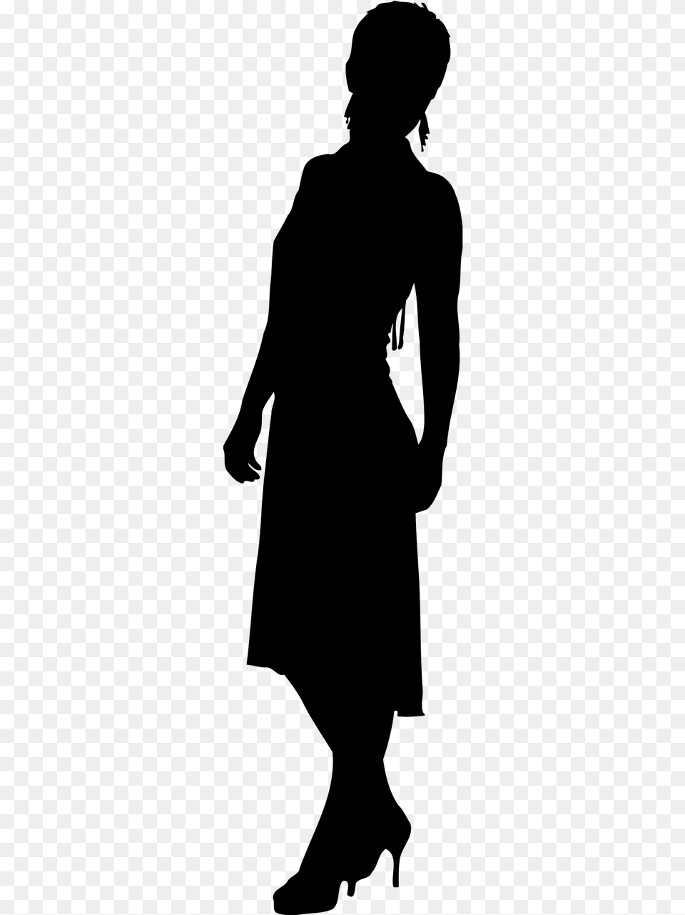 Women In Heels Svg, Gray Png Image