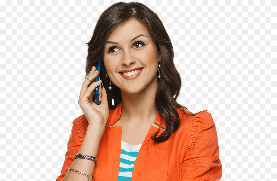 Women In Phone Call, Mobile Phone, Electronics, Face, Smile Free Png