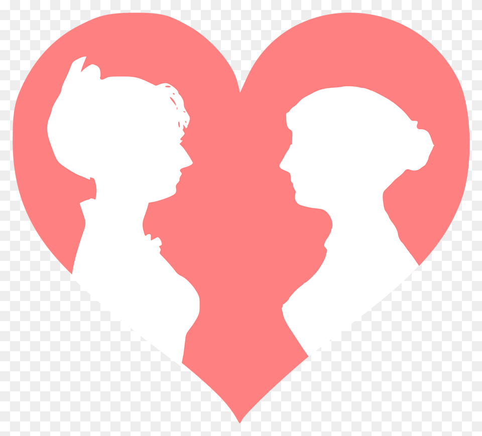 Women In Red Logo Jane Austen And Kamma Rahbek Clipart, Heart, Baby, Person, Face Free Png