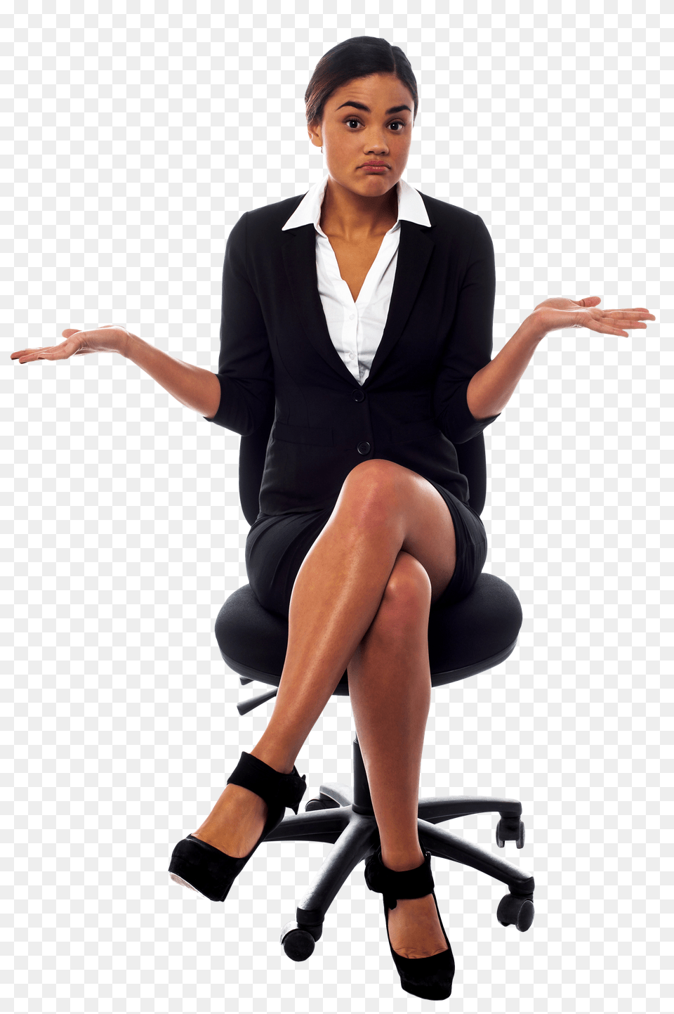 Women In Suit, Sitting, Jacket, Person, Formal Wear Free Transparent Png