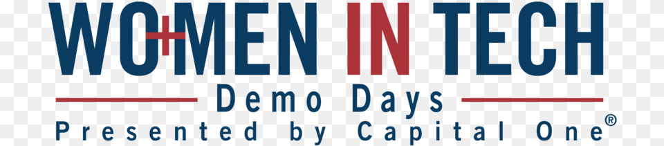 Women In Tech Demo Day Dc Presented By Capital One Oval, Text, Scoreboard, Symbol Png Image
