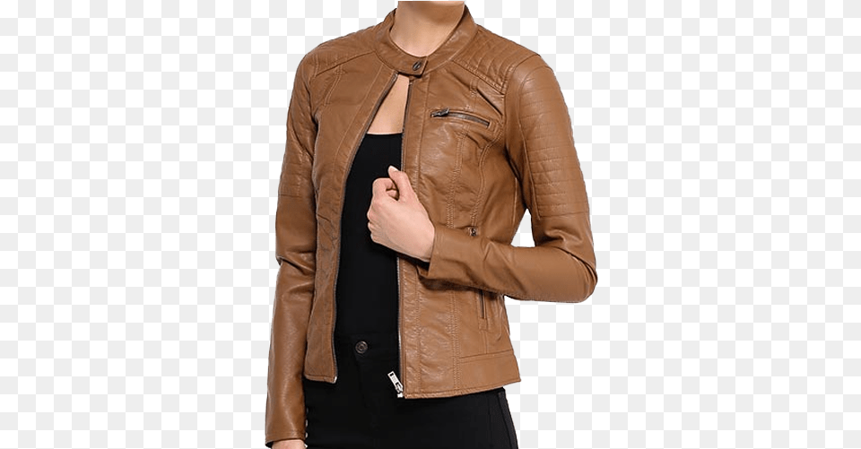 Women Leather Jacket Image Ladies Leather Jacket, Clothing, Coat, Leather Jacket Png