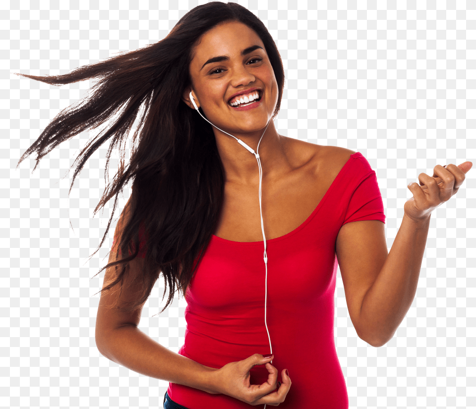 Women Listening Music Image Listening To Music Transparent Background, Adult, Smile, Person, Head Free Png