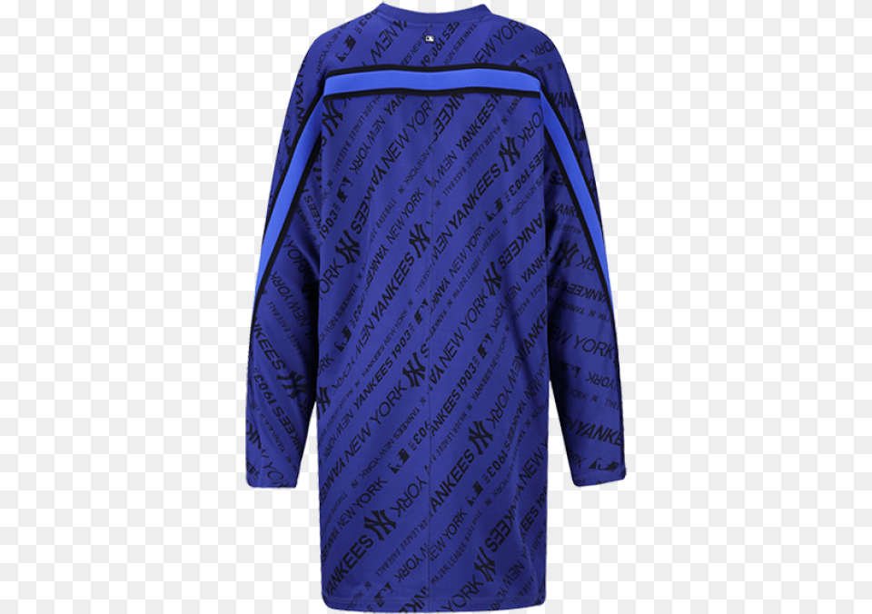 Women New York Yankees Diagonal Line Print Taping Dress Sweater, Sleeve, Clothing, Coat, Long Sleeve Png Image