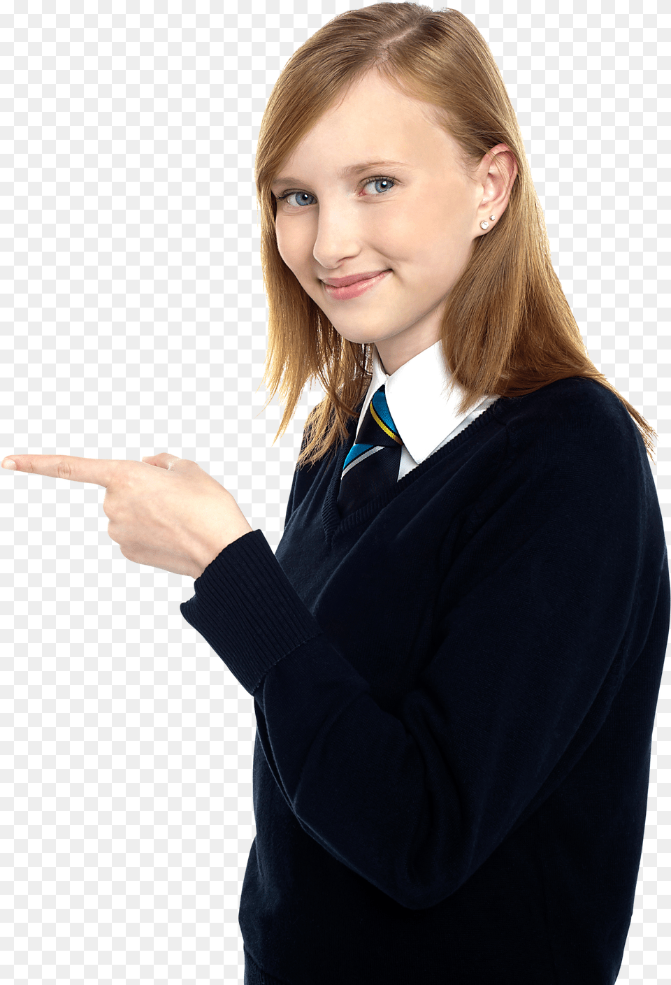 Women Pointing Left School Girl Pointing, Device, Power Drill, Tool Free Png