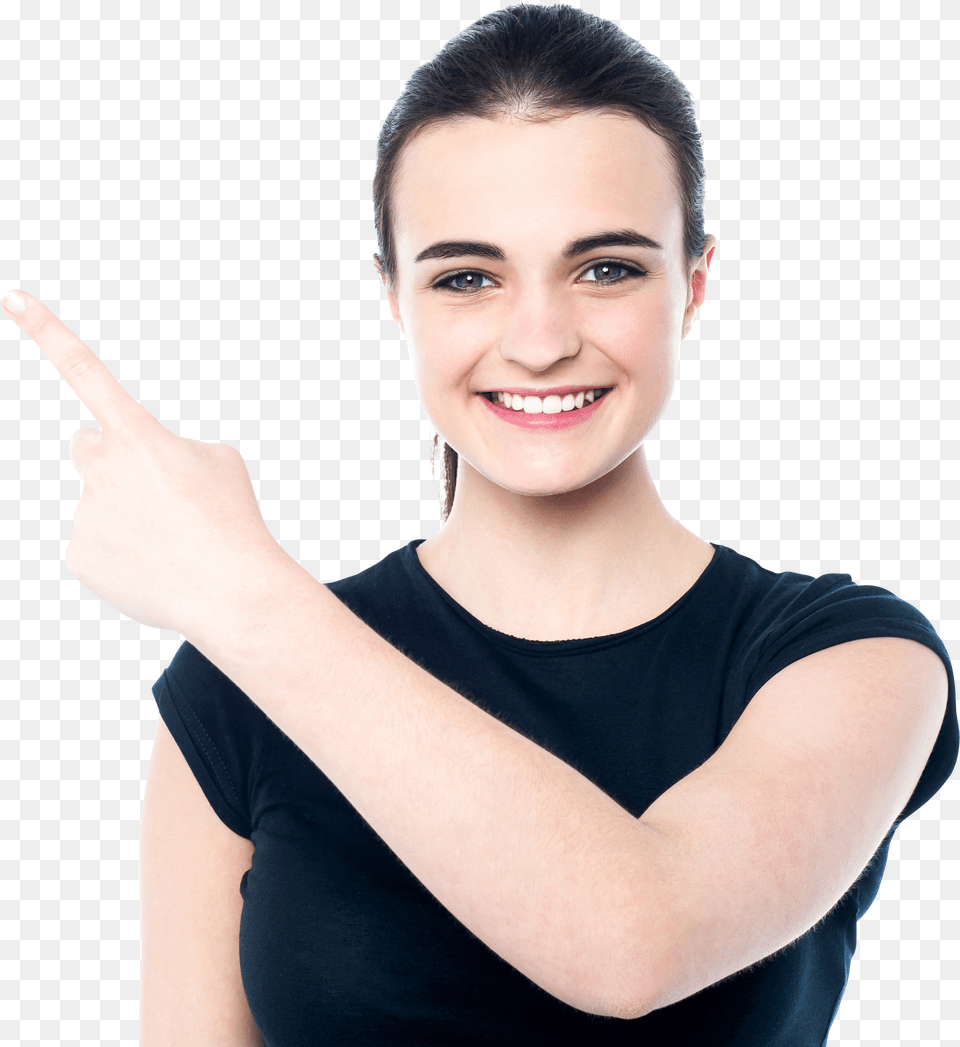 Women Pointing Left Woman Pointing Left Free Transparent Png
