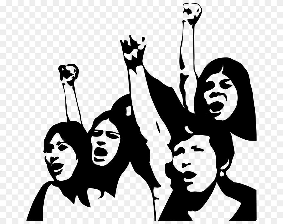 Women Power, Gray Png
