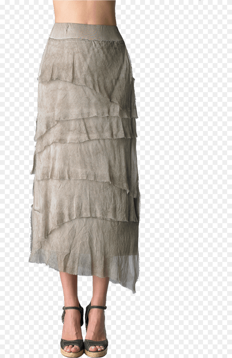 Women S Angled Tiered Skirt Overskirt, Clothing, Home Decor, Linen, Footwear Png Image