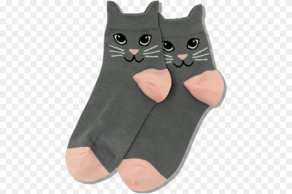 Women S Cat Ears Anklet Socksclass Slick Lazy Image Black Cat, Clothing, Hosiery, Sock, Baby Png