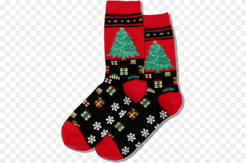 Women S Christmas Tree Crew Socksclass Slick Lazy Sock, Christmas Decorations, Clothing, Festival, Hosiery Free Png