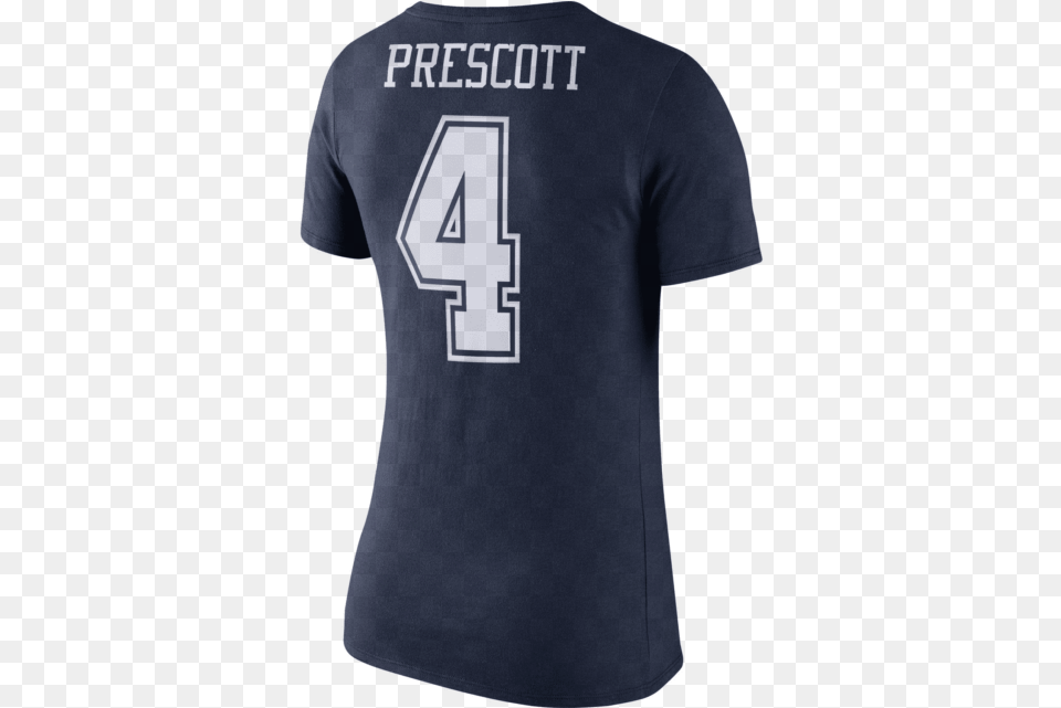 Women S Dallas Cowboys Dak Prescott Dallas Cowboys Prescott Shirt, Clothing, T-shirt, Person, Jersey Png