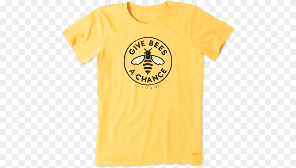 Women S Give Bees A Chance Crusher Tee Big T Shirt Vsco, Clothing, T-shirt Free Png