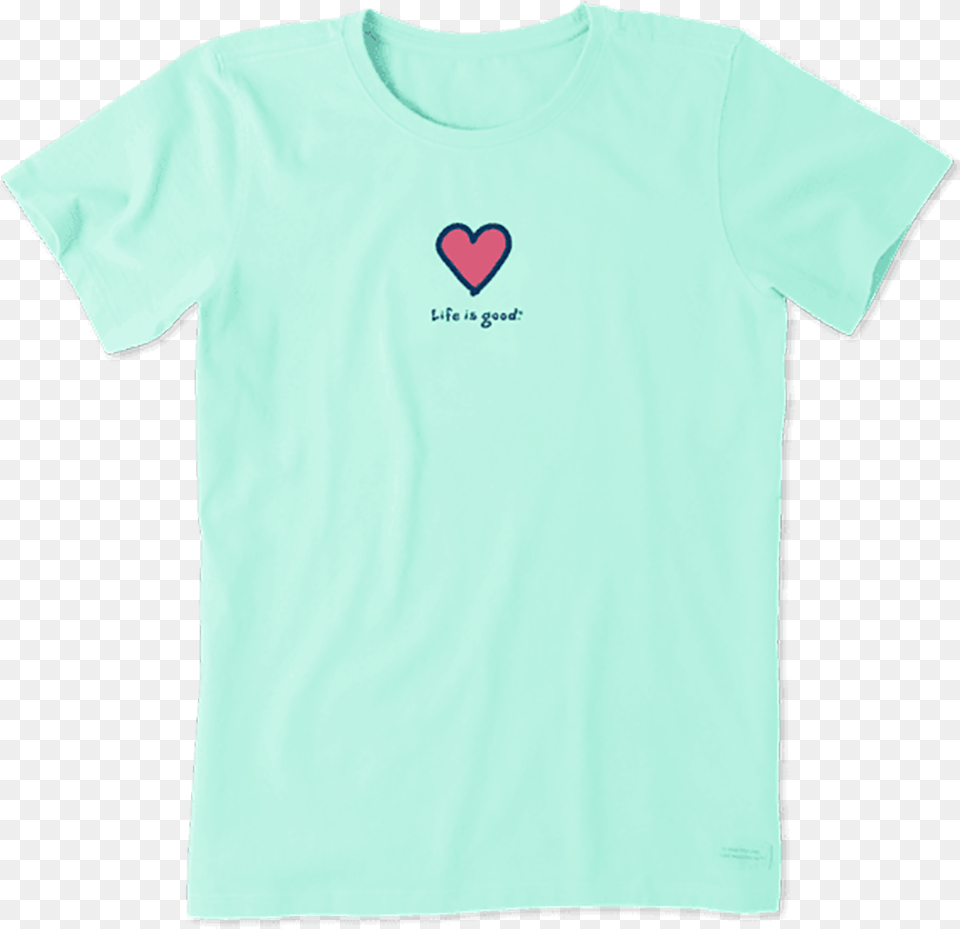 Women S Heart Vintage Crusher Tee Heart, Clothing, T-shirt Free Png Download