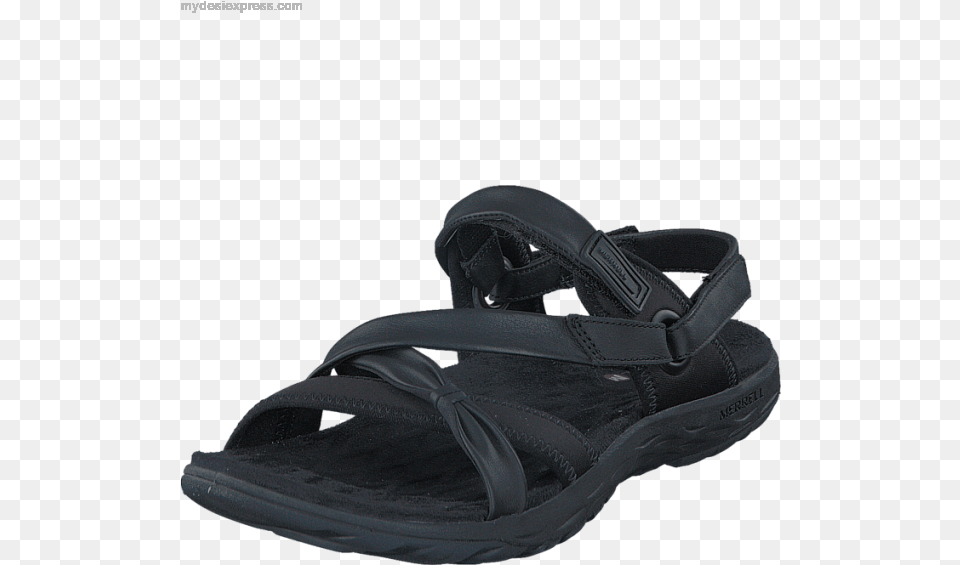 Women S Merrell Vesper Lattice Black Flip Flops, Clothing, Footwear, Sandal, Shoe Png