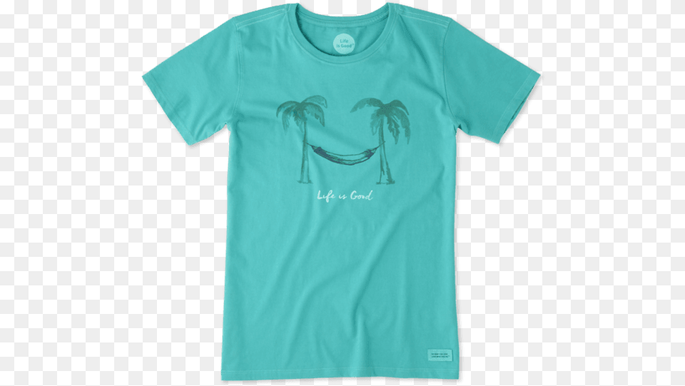 Women S Palm Tree Hammock Crusher Tree Catfish, Clothing, T-shirt, Shirt Free Png Download