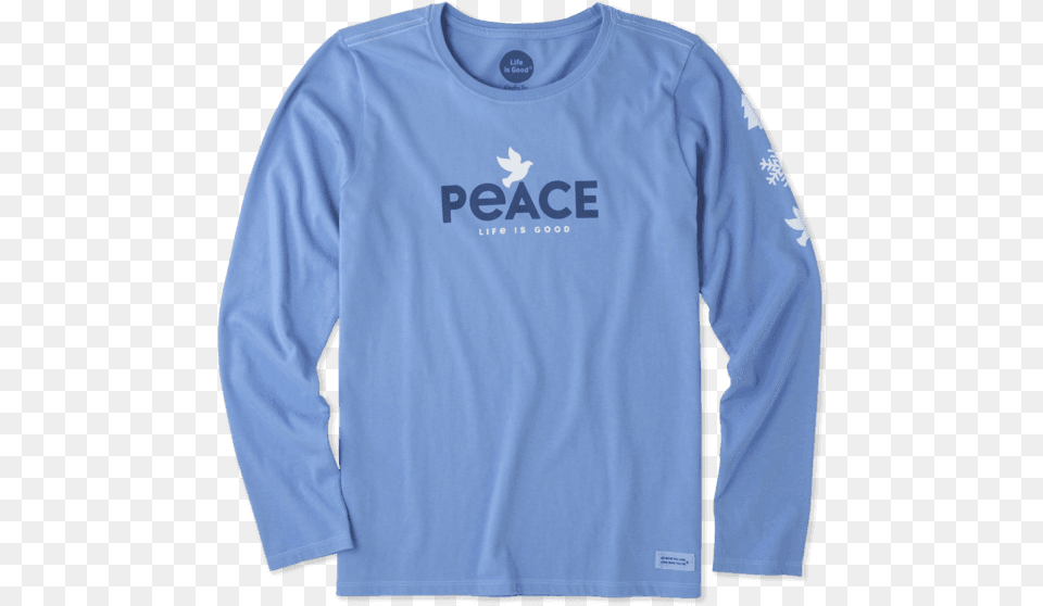 Women S Peace Dove Long Sleeve Crusher Tee Long Sleeved T Shirt, Clothing, Long Sleeve, T-shirt Png Image
