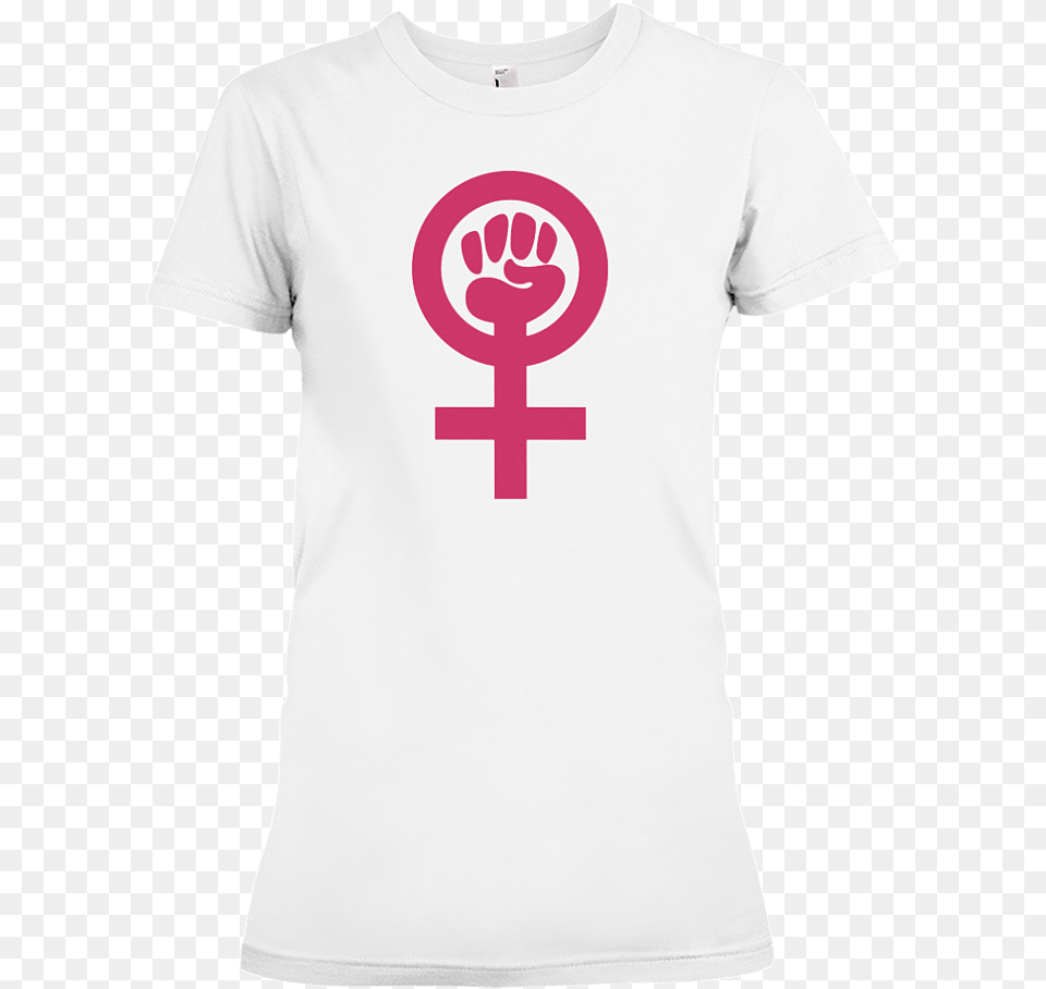 Women S Power Symbol Cotton T Shirt Cross, Clothing, T-shirt, Cutlery, Weapon Png Image