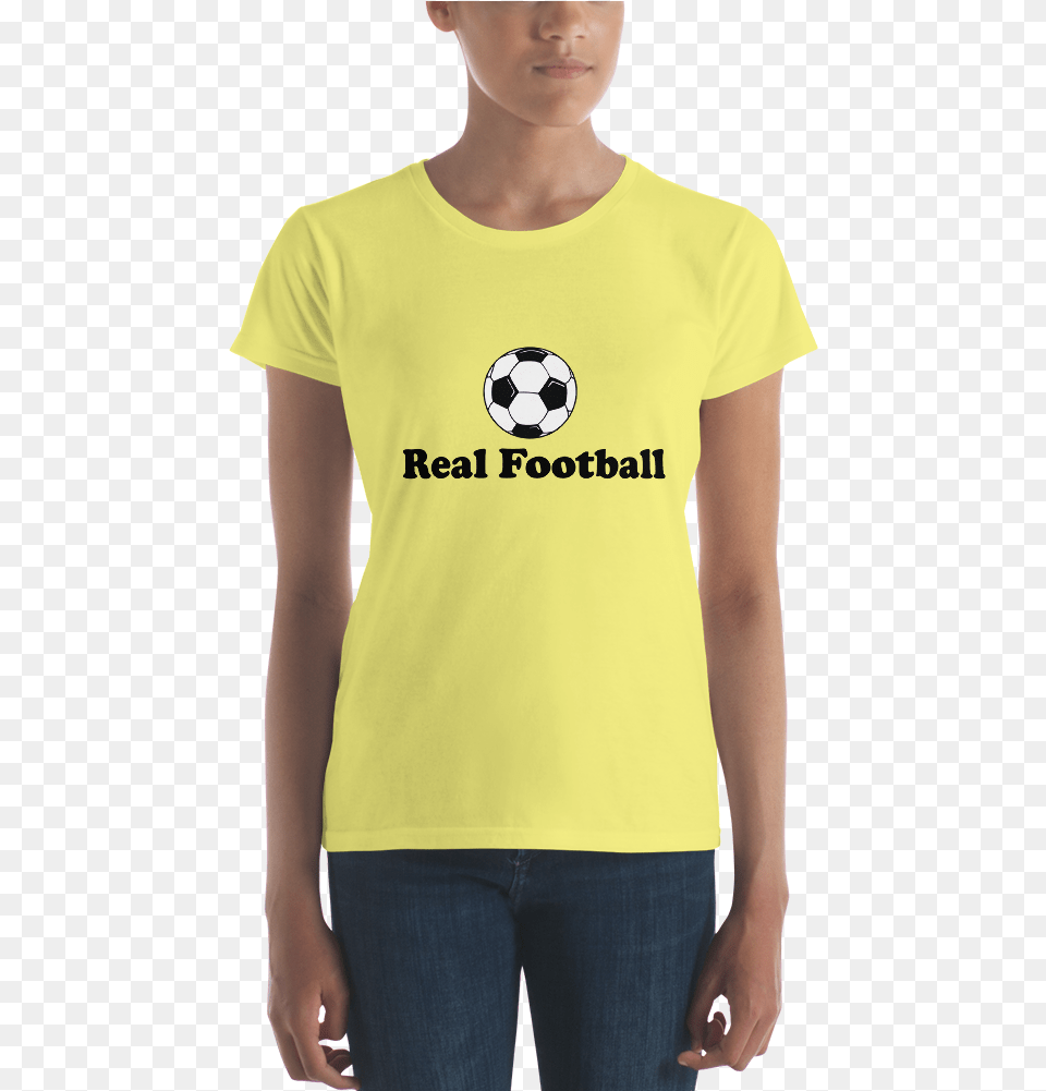 Women S Real Football Short Sleeve T Shirt T Shirt, T-shirt, Pants, Jeans, Clothing Free Png