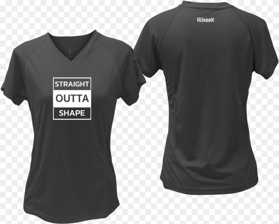 Women S Reflective Short Sleeve Shirt Straight Outta Active Shirt, Clothing, T-shirt Free Png Download