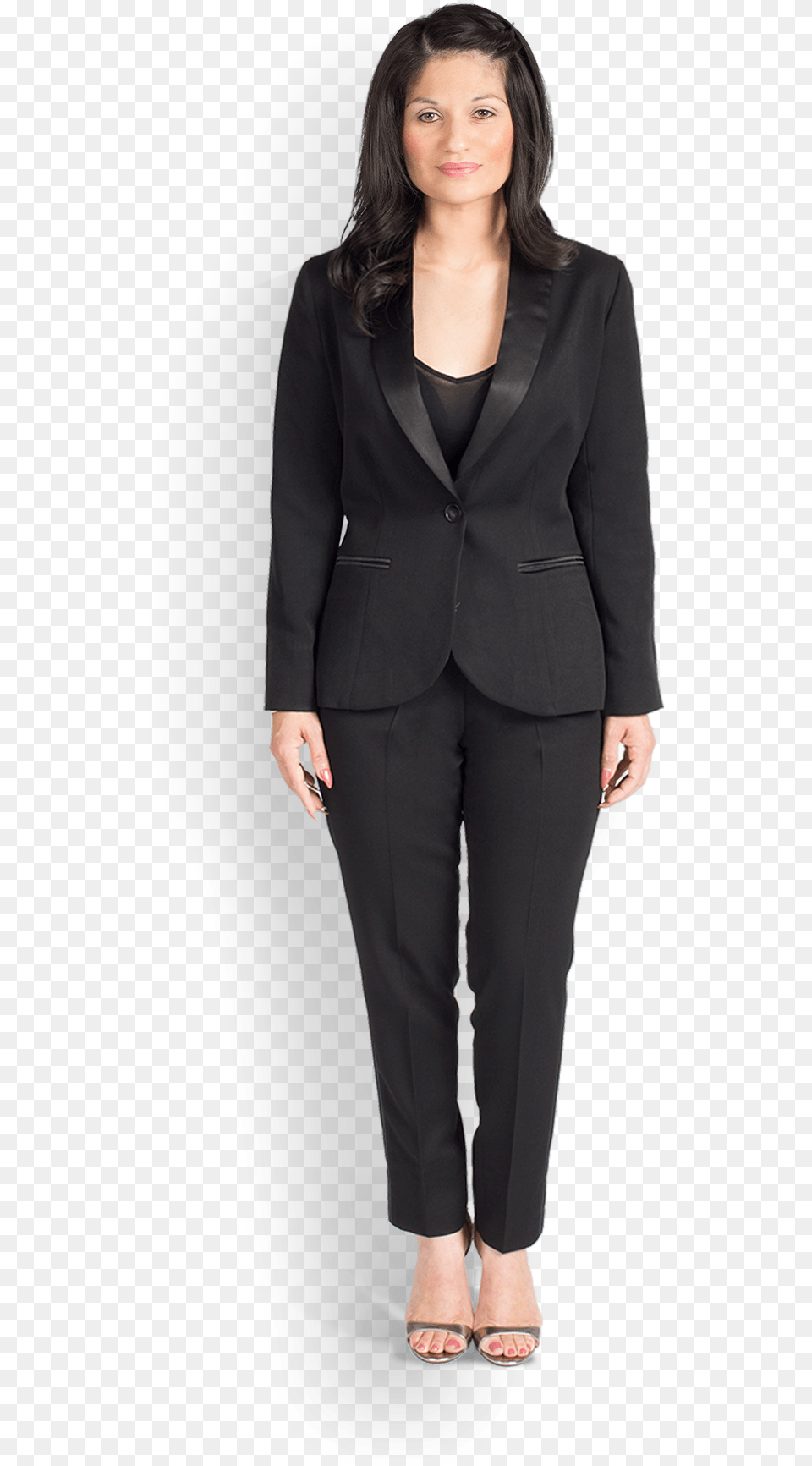 Women S Shawl Lapel Black Tuxedo Maggie Oliver Big Brother, Adult, Suit, Person, Jacket Free Png