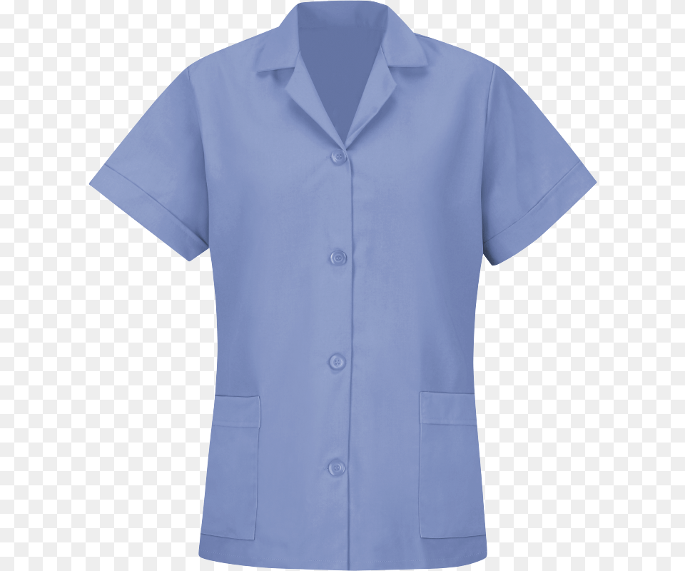 Women S Smock Loose Fit Short Sleeve Red Kap, Clothing, Coat, Lab Coat, Shirt Free Png Download