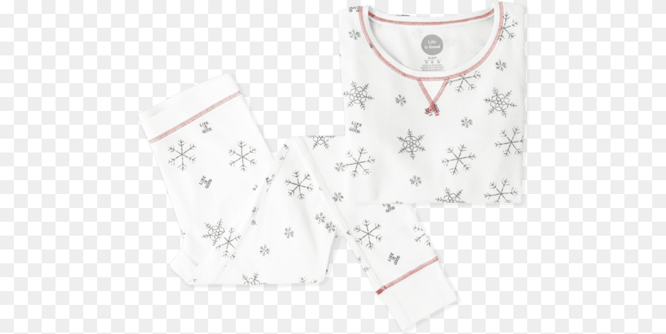 Women S Snowflake Pattern Thermal Sleep Set Pattern, Clothing, Pajamas Free Transparent Png