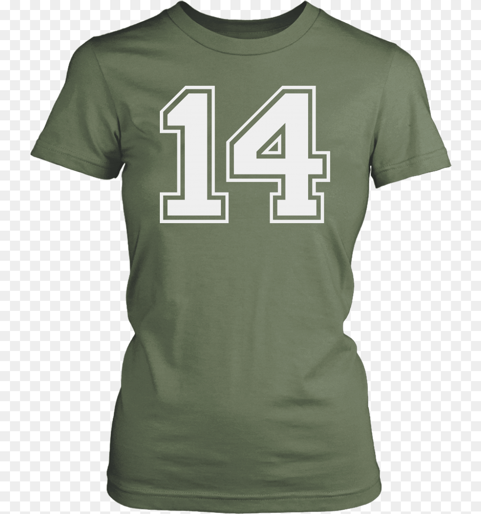 Women S Vintage Sports Jersey Number 14 T Shirt For Lahey, Clothing, T-shirt Free Transparent Png