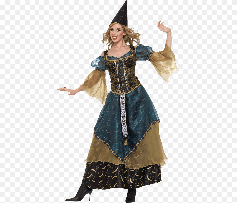 Women S Wizardess Costume, Clothing, Person, Adult, Female Free Png Download