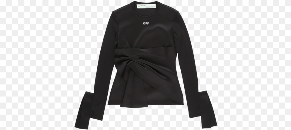 Women S Wrap Top Long Sleeved T Shirt, Clothing, Long Sleeve, Sleeve, Coat Png